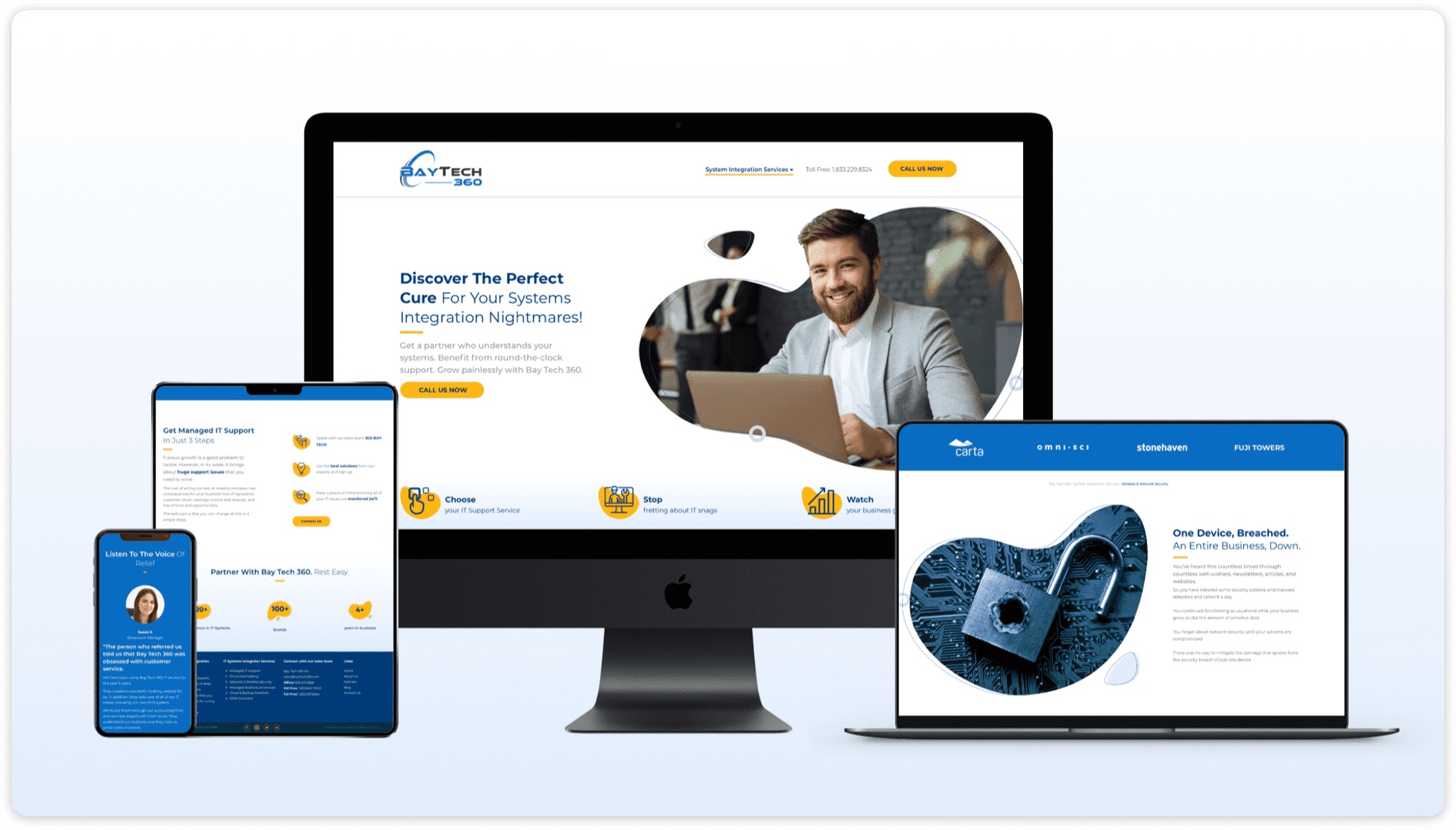 BayTech 360 website design