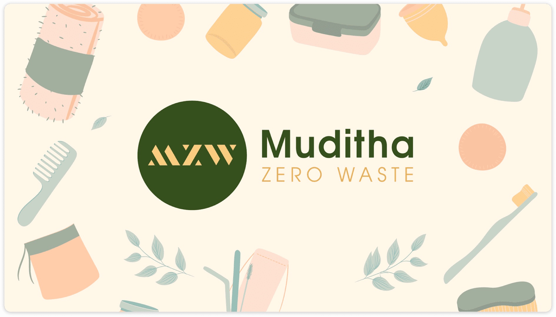 Muditha Zero Waste branding