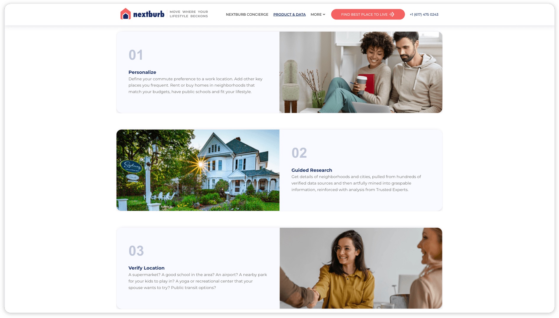 NextBurb UX design